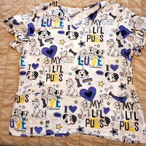 Disney scrub top